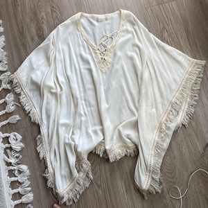 Altered state cream poncho